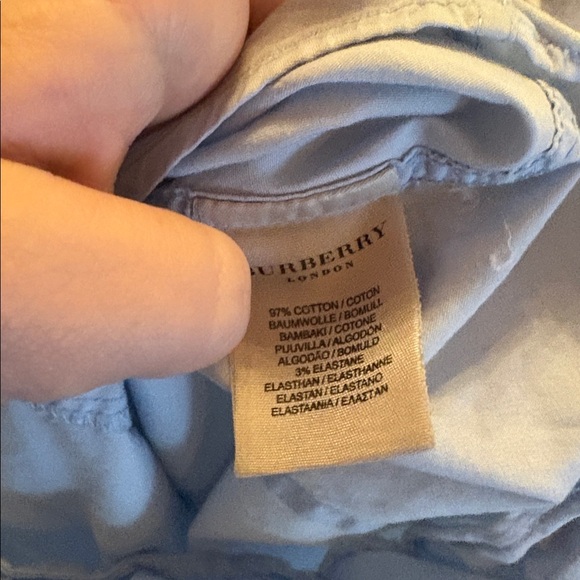 [Burberry] Light Blue Button Down Shirt - Size Small - Picture 7 of 7